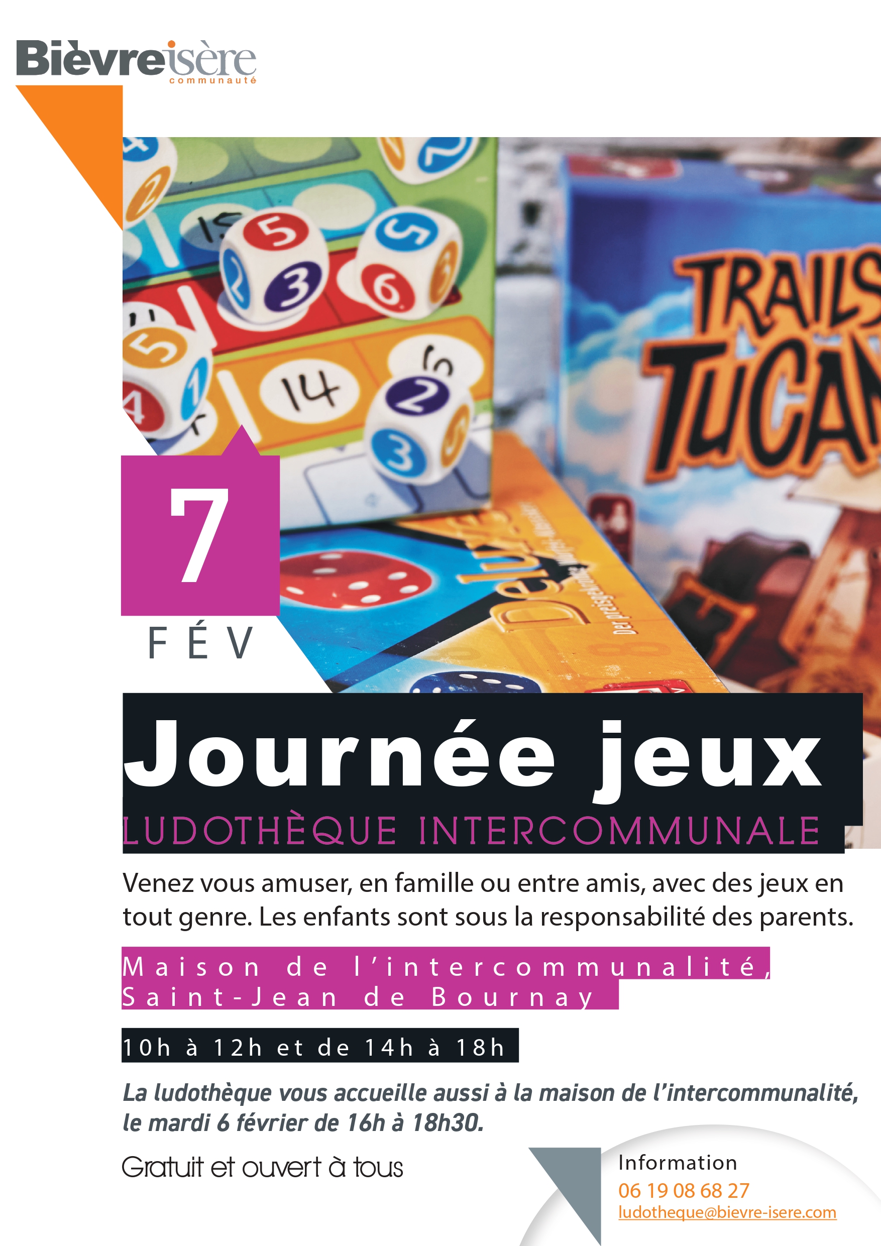 Bièvre Isère Communauté – Journée jeux à St Jean de Bournay