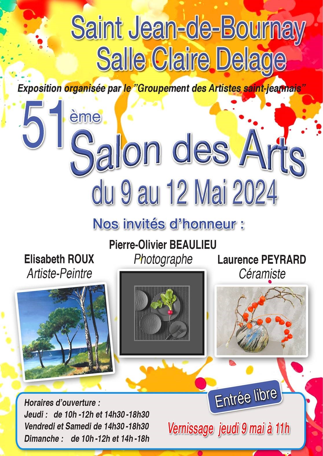 51ème Salon des Arts – Groupement des Artistes saint-jeannais