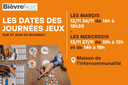 Les dates des journées jeux – bièvre Bsère