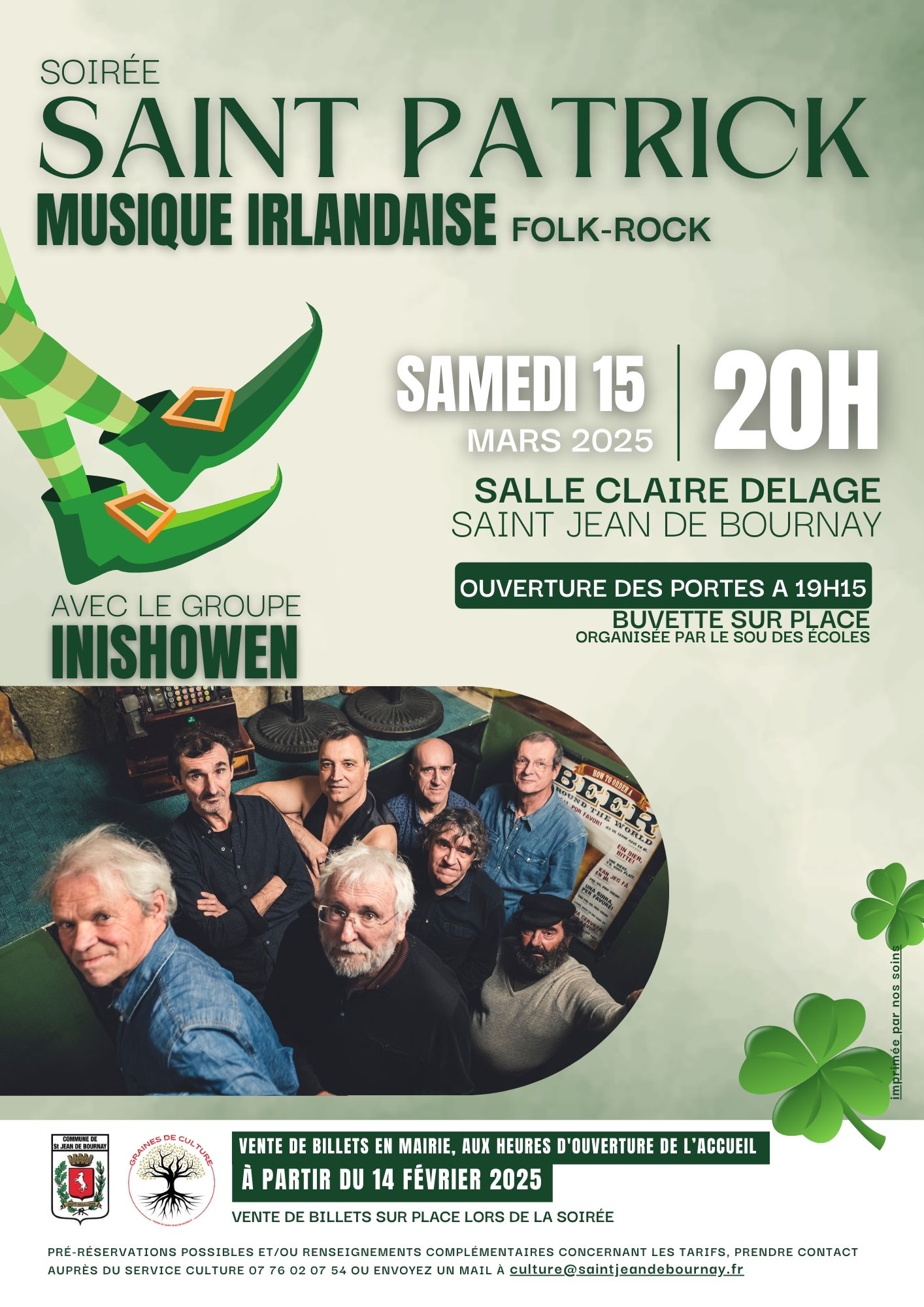 Soirée Saint Patrick – Groupe Inishowen